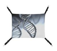 DWTJKMS DNA Chain Photo Cat Hammock Soft Sleeping Hammocks Adjustable Pet Hammock All Season Use for Cats, Ferret, Puppy, Rabbits, Small Animals (Classical)