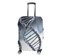 DWTJKMS DNA Chain Photo Luggage Cover Simple And Generous Suitcase Dust Cover Washable, Scratch Resistant for 19-32 Inch Suitcase, style, Small, Luggage Case Cover