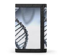 DWTJKMS DNA Chain Photo Wallet Minimalist Mens Slim Trifold Wallets Modern Fashion Wallets Anti-Theft Wallet Holds Cards And Cash