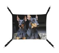 DWTJKMS Doberman Cat Hammock Soft Sleeping Hammocks Adjustable Pet Hammock All Season Use for Cats, Ferret, Puppy, Rabbits, Small Animals (Classical)