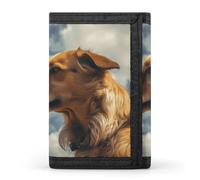DWTJKMS Dog And Cat Face to Face Wallet Minimalist Mens Slim Trifold Wallets Modern Fashion Wallets Anti-Theft Wallet Holds Cards And Cash