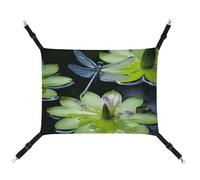 DWTJKMS Dragonfly Flies Over Cat Hammock Soft Sleeping Hammocks Adjustable Pet Hammock All Season Use for Cats, Ferret, Puppy, Rabbits, Small Animals (Classical)