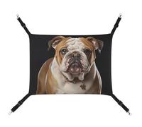 DWTJKMS English Bulldog Cat Hammock Soft Sleeping Hammocks Adjustable Pet Hammock All Season Use for Cats, Ferret, Puppy, Rabbits, Small Animals (Classical)