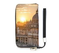 DWTJKMS European Romance Long Wallet Slim PU Leather Wallets for Men Women Minimalist Wallet with Card Slots, white, 20x10.5cm