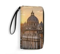 DWTJKMS European Romance Long Wallet Slim PU Leather Wallets for Men Women Minimalist Wallet with Card Slots, white, 19.7x10.5cm