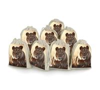 DWTJKMS Female Lion Gift Pouches 8PCS Portable Small Drawstring Storage Bags Pouches Reusable Cotton Linen Bunches Pocket For Wedding, Travel, Office, Workout (Unisex)