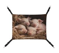 DWTJKMS Four Little Pigs Cat Hammock Soft Sleeping Hammocks Adjustable Pet Hammock All Season Use for Cats, Ferret, Puppy, Rabbits, Small Animals (Classical)