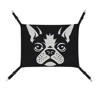 DWTJKMS French Bulldog Cat Hammock Soft Sleeping Hammocks Adjustable Pet Hammock All Season Use for Cats, Ferret, Puppy, Rabbits, Small Animals (Classical)
