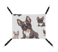 DWTJKMS French Bulldog Cat Hammock Soft Sleeping Hammocks Adjustable Pet Hammock All Season Use for Cats, Ferret, Puppy, Rabbits, Small Animals (Classical)