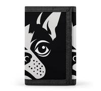 DWTJKMS French Bulldog Wallet Minimalist Mens Slim Trifold Wallets Modern Fashion Wallets Anti-Theft Wallet Holds Cards And Cash