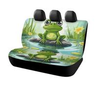 DWTJKMS Frog in A Pond Car Seat Cover, Car Non-Slip Protector for Back Seat, Durable Scratch Proof Universal Size Auto Seats Cover Fits Cars, Trucks and SUVs