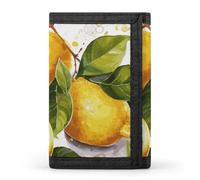 DWTJKMS Fruits Lemon Wallet Minimalist Mens Slim Trifold Wallets Modern Fashion Wallets Anti-Theft Wallet Holds Cards And Cash