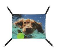 DWTJKMS Funny Swimming Dog Cat Hammock Soft Sleeping Hammocks Adjustable Pet Hammock All Season Use for Cats, Ferret, Puppy, Rabbits, Small Animals (Classical)