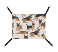 DWTJKMS German Shepherd Cat Hammock Soft Sleeping Hammocks Adjustable Pet Hammock All Season Use for Cats, Ferret, Puppy, Rabbits, Small Animals (Classical)