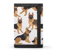 DWTJKMS German Shepherd Wallet Minimalist Mens Slim Trifold Wallets Modern Fashion Wallets Anti-Theft Wallet Holds Cards And Cash