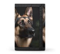 DWTJKMS German Shepherd Wallet Minimalist Mens Slim Trifold Wallets Modern Fashion Wallets Anti-Theft Wallet Holds Cards And Cash