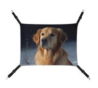 DWTJKMS Golden Retriever Cat Hammock Soft Sleeping Hammocks Adjustable Pet Hammock All Season Use for Cats, Ferret, Puppy, Rabbits, Small Animals (Classical)