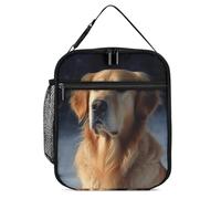 DWTJKMS Golden Retriever Insulated Lunch Bag, Leakproof Cooler Bag for Men Women, with Handle Reusable Insulated Lunch Box for Office Work Picnic