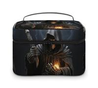 DWTJKMS Grim Reaper Makeup Bag, Cosmetic Organizer Case Large Portable Capacity Make Up Bags Women Travel Toiletry Bags with Handle And Divider