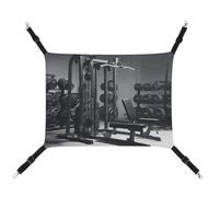 DWTJKMS Gym Equipment Cat Hammock Soft Sleeping Hammocks Adjustable Pet Hammock All Season Use for Cats, Ferret, Puppy, Rabbits, Small Animals (Classical)
