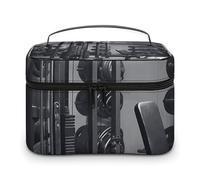 DWTJKMS Gym Equipment Makeup Bag, Cosmetic Organizer Case Large Portable Capacity Make Up Bags Women Travel Toiletry Bags with Handle And Divider