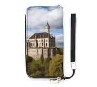 DWTJKMS Historical Monuments of Armenia Long Wallet Slim PU Leather Wallets for Men Women Minimalist Wallet with Card Slots, white, 20x10.5cm