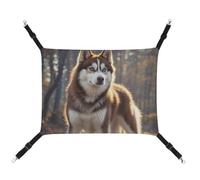 DWTJKMS Husky Dog Cat Hammock Soft Sleeping Hammocks Adjustable Pet Hammock All Season Use for Cats, Ferret, Puppy, Rabbits, Small Animals (Classical)