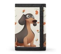 DWTJKMS I Love My Dog Dachshunds Wallet Minimalist Mens Slim Trifold Wallets Modern Fashion Wallets Anti-Theft Wallet Holds Cards And Cash
