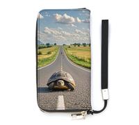 DWTJKMS Inspirational Road Ahead. Long Wallet Slim PU Leather Wallets for Men Women Minimalist Wallet with Card Slots, white, 20x10.5cm