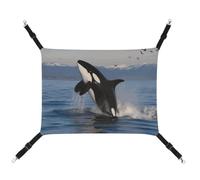 DWTJKMS Killer Whale Cat Hammock Soft Sleeping Hammocks Adjustable Pet Hammock All Season Use for Cats, Ferret, Puppy, Rabbits, Small Animals (Classical)
