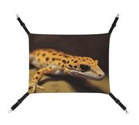 DWTJKMS Leopard Little Gecko Cat Hammock Soft Sleeping Hammocks Adjustable Pet Hammock All Season Use for Cats, Ferret, Puppy, Rabbits, Small Animals (Classical)