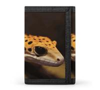DWTJKMS Leopard Little Gecko Wallet Minimalist Mens Slim Trifold Wallets Modern Fashion Wallets Anti-Theft Wallet Holds Cards And Cash