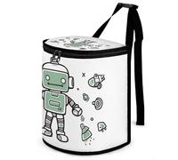 DWTJKMS Line Robot Car Trash Can with Lid Large Capacity Hanging Auto Trash Bin Leak-Proof Waterproof Trash Bin Cars Must Haves Interior Accessories