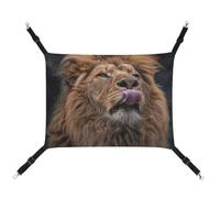 DWTJKMS Lion Sticks Out Tongue Cat Hammock Soft Sleeping Hammocks Adjustable Pet Hammock All Season Use for Cats, Ferret, Puppy, Rabbits, Small Animals (Classical)