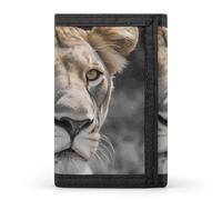 DWTJKMS Lioness Wallet Minimalist Mens Slim Trifold Wallets Modern Fashion Wallets Anti-Theft Wallet Holds Cards And Cash