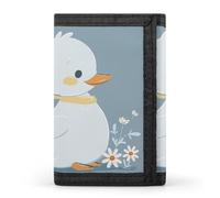 DWTJKMS Little White Duck Wallet Minimalist Mens Slim Trifold Wallets Modern Fashion Wallets Anti-Theft Wallet Holds Cards And Cash