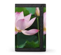 DWTJKMS Lotus Wallet Minimalist Mens Slim Trifold Wallets Modern Fashion Wallets Anti-Theft Wallet Holds Cards And Cash