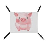 DWTJKMS Lovely Pig Cat Hammock Soft Sleeping Hammocks Adjustable Pet Hammock All Season Use for Cats, Ferret, Puppy, Rabbits, Small Animals (Classical)