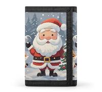 DWTJKMS Magical Christmas Wallet Minimalist Mens Slim Trifold Wallets Modern Fashion Wallets Anti-Theft Wallet Holds Cards And Cash