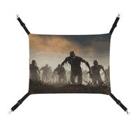 DWTJKMS Many Zombie Cat Hammock Soft Sleeping Hammocks Adjustable Pet Hammock All Season Use for Cats, Ferret, Puppy, Rabbits, Small Animals (Classical)
