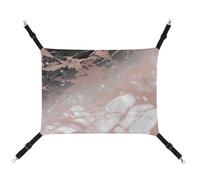 DWTJKMS Marble Color Rose Gold Cat Hammock Soft Sleeping Hammocks Adjustable Pet Hammock All Season Use for Cats, Ferret, Puppy, Rabbits, Small Animals (Classical)