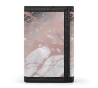 DWTJKMS Marble Color Rose Gold Wallet Minimalist Mens Slim Trifold Wallets Modern Fashion Wallets Anti-Theft Wallet Holds Cards And Cash