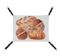 DWTJKMS Painted Bread Cat Hammock Soft Sleeping Hammocks Adjustable Pet Hammock All Season Use for Cats, Ferret, Puppy, Rabbits, Small Animals (Classical)