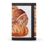 DWTJKMS Painted Bread Wallet Minimalist Mens Slim Trifold Wallets Modern Fashion Wallets Anti-Theft Wallet Holds Cards And Cash