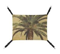 DWTJKMS Palm Tree Tropical Cat Hammock Soft Sleeping Hammocks Adjustable Pet Hammock All Season Use for Cats, Ferret, Puppy, Rabbits, Small Animals (Classical)