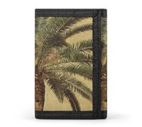 DWTJKMS Palm Tree Tropical Wallet Minimalist Mens Slim Trifold Wallets Modern Fashion Wallets Anti-Theft Wallet Holds Cards And Cash