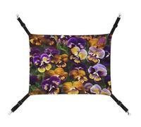 DWTJKMS Pansy Perfection Cat Hammock Soft Sleeping Hammocks Adjustable Pet Hammock All Season Use for Cats, Ferret, Puppy, Rabbits, Small Animals (Classical)