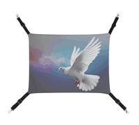 DWTJKMS Peace Dove Cat Hammock Soft Sleeping Hammocks Adjustable Pet Hammock All Season Use for Cats, Ferret, Puppy, Rabbits, Small Animals (Classical)