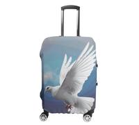 DWTJKMS Peace Dove Luggage Cover Simple And Generous Suitcase Dust Cover Washable, Scratch Resistant for 19-32 Inch Suitcase, style, Small, Luggage Case Cover