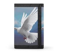 DWTJKMS Peace Dove Wallet Minimalist Mens Slim Trifold Wallets Modern Fashion Wallets Anti-Theft Wallet Holds Cards And Cash